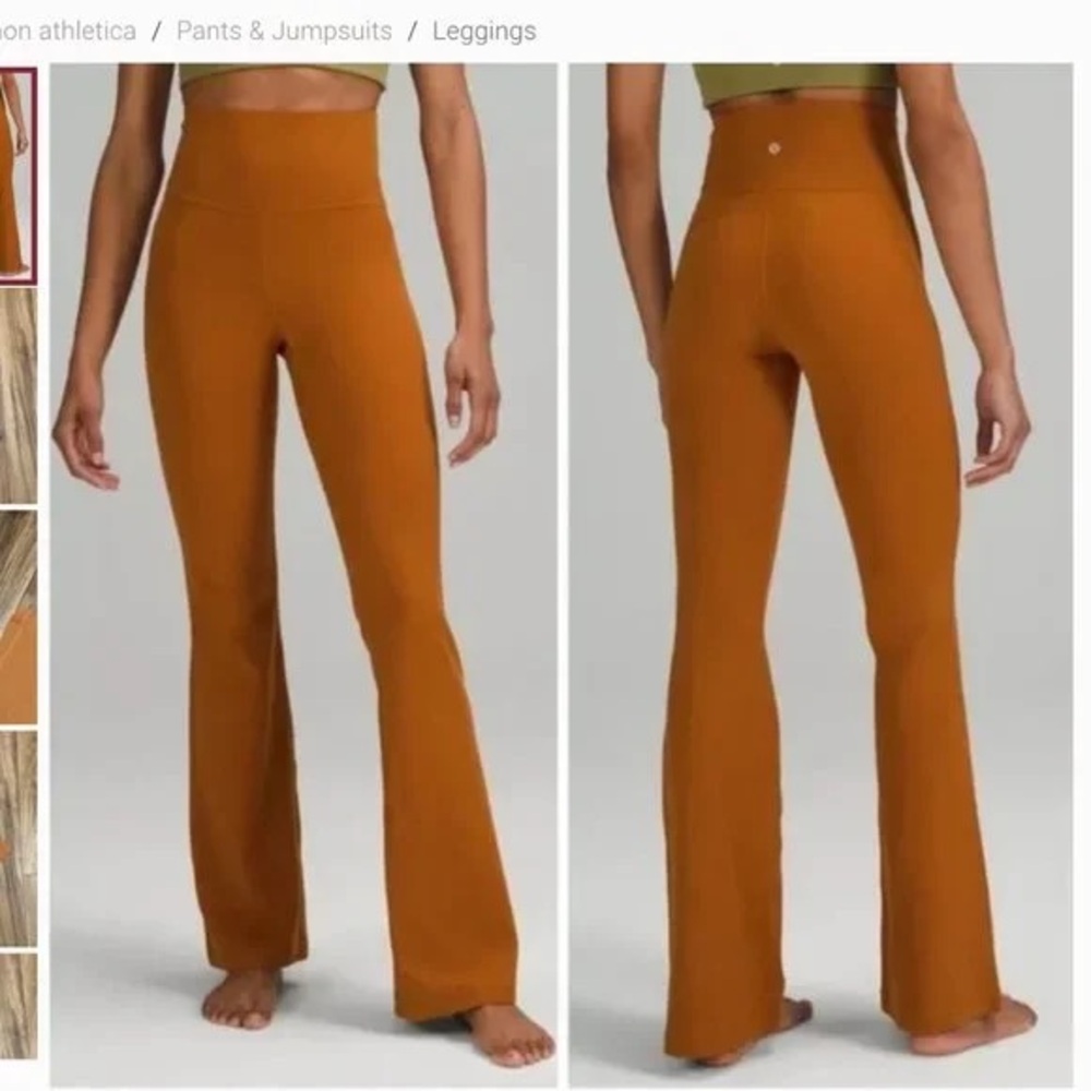 lululemon athletica High-Rise Flared Leggings - Rust Orange